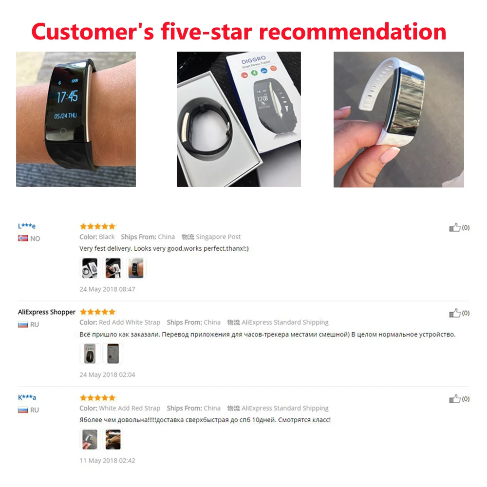 Diggro S2 SmartBand фитнес-трекер импульсные часы пульсометр шагомер браслет монитор сердечного ритма Cardiaco pk mi band 2