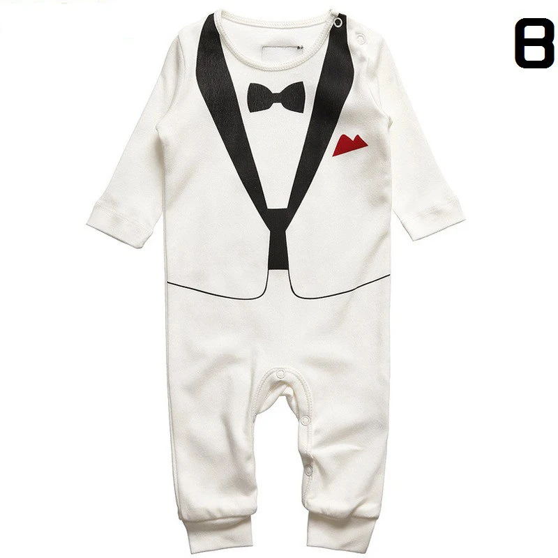 New fashion Christmas autumn children's rompers baby one pieces long sleeve body suits for boy clothes kid party A suit |