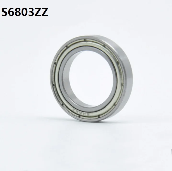 20 шт./лот ABEC 5 S6803ZZ S6803 ZZ подшипник из нержавеющей стали 17*26*5 мм радиальный