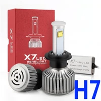 h7 led headlight 80w white light 6000k 7200lm 12v 24v car high low beam head lamp waterproof cooling fan universal auto headlamp