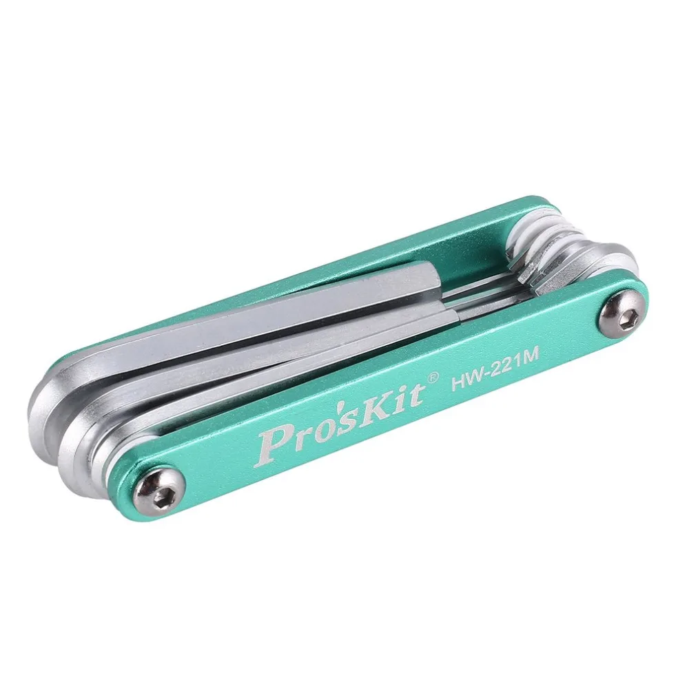 Proskit HW 221M Установить Ключ шестигранный ключ 1 5/2/2 5/3/4/5/6 мм универсальный гаечный