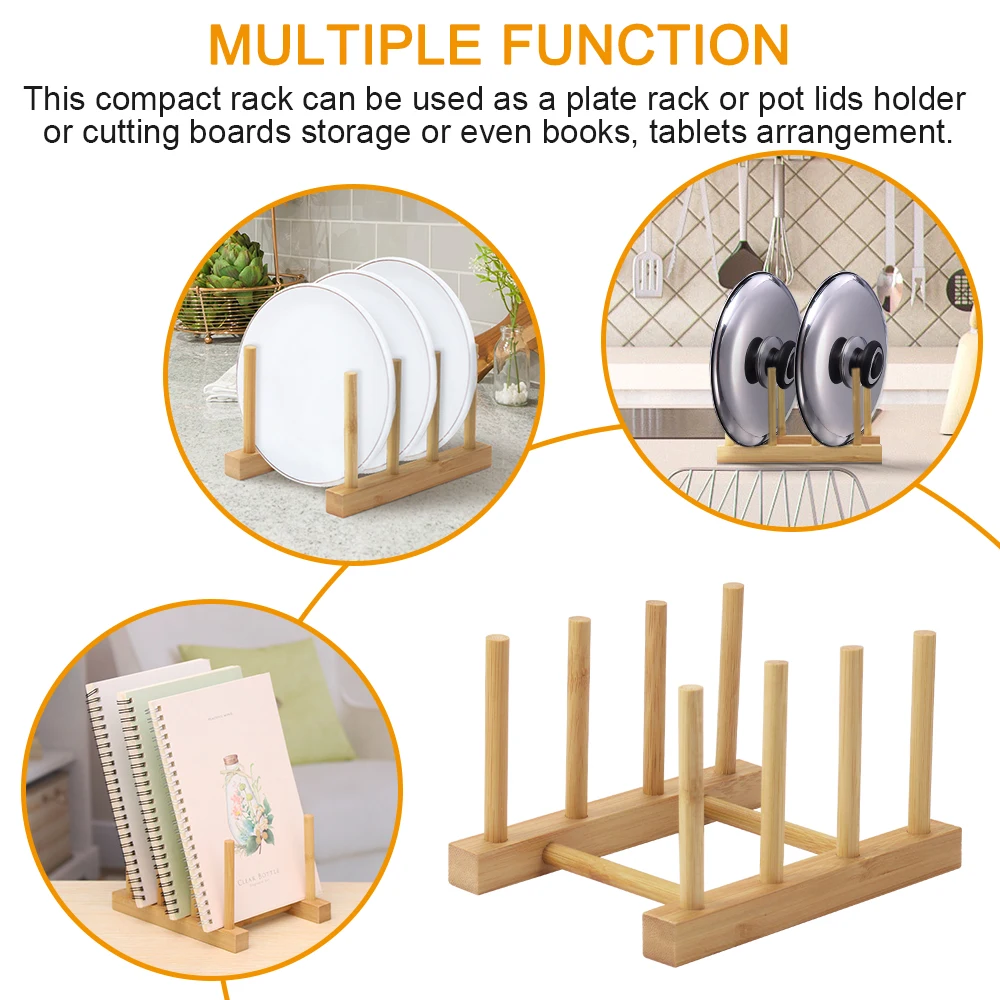 1 шт. деревянный стеллаж для посуды кухонная стойка хранения тарелок подставка
