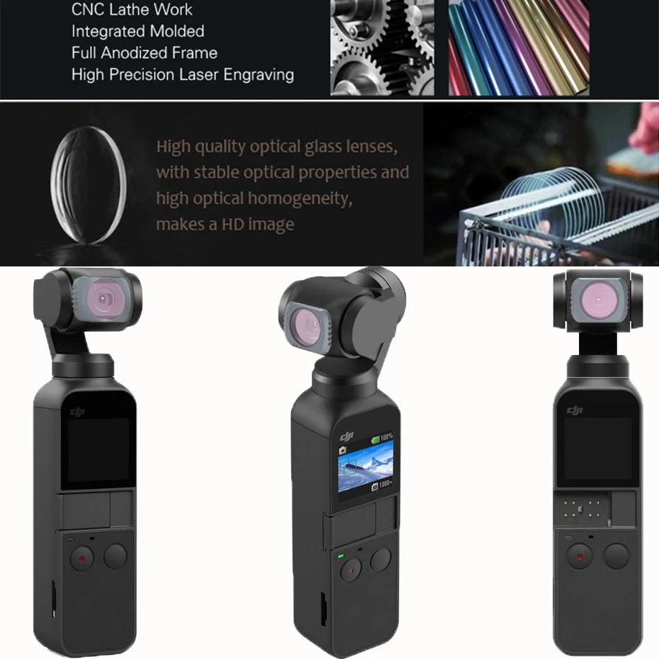 Набор фильтров для дрона DJI OSMO POCKET 2 CPL фильтр карманной стеклянной камеры