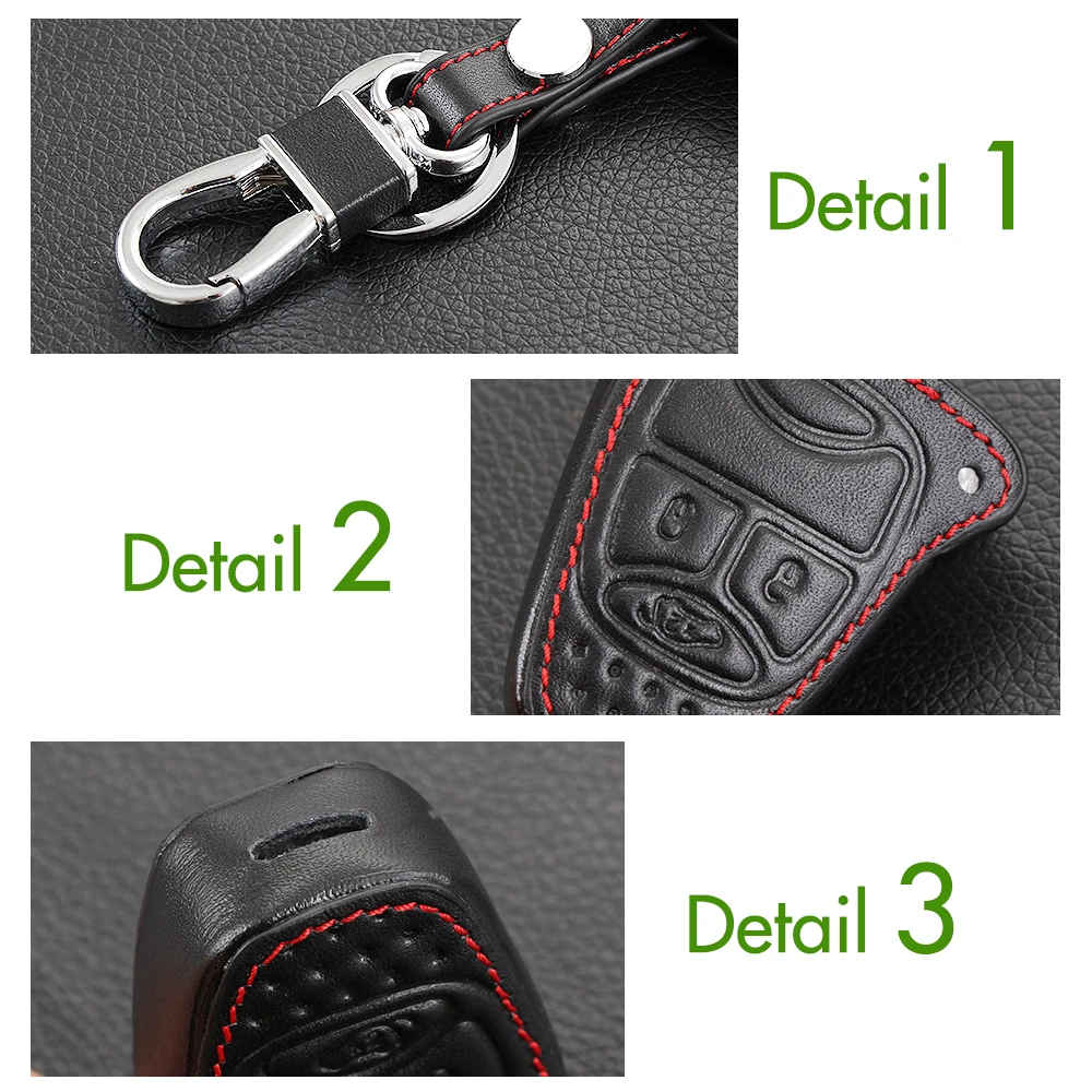 Кожаный держатель для ключей Jeep Grand Cherokee Compass Patriot Dodge Journey Chrysler 300C кожаный кошелек