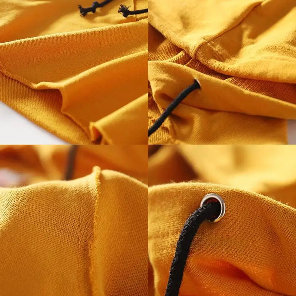 Модная Осенняя Высокая Талия Свободные v-образным вырезом с капюшоном свободные