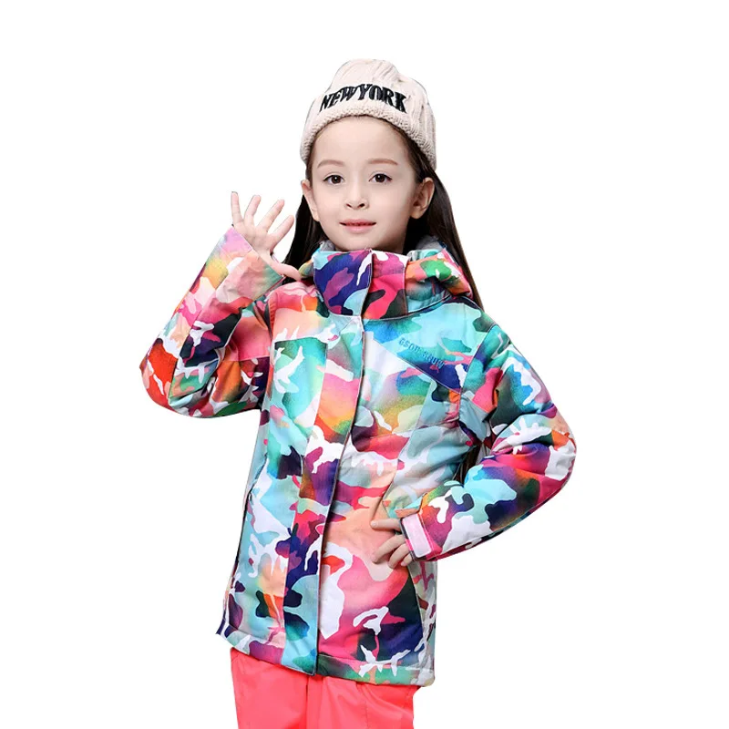 Зимняя Детская толстовка GSOU лыжный костюм теплые зимние пальто ветрозащитные