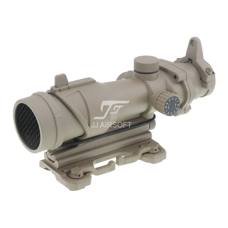 JJ Airsoft ACOG Style 4x32 прицел красный/зеленый сетка w QD Mount & Killflash/Kill Flash