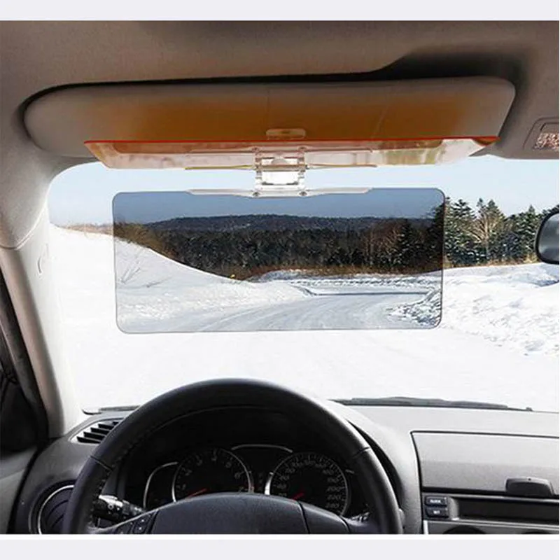Uv Anti-glare Sun Visor Flip Shield Auto Dazzle Mirror