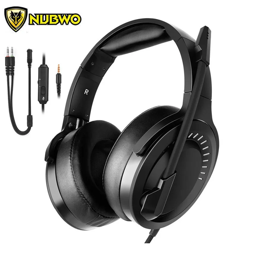 NUBWO N15 игровая гарнитура для PS4 Xbox One Nintendo Switch (аудио) casque PC Gamer стерео наушники с
