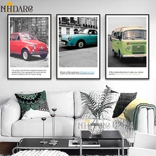 Photography Scenery Art Canvas Vintage Old Car Poster Wall Painting Print Decoration Picture Living Room Scandinavian Home Decor