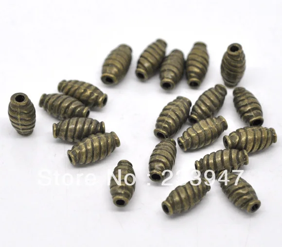 Free Shipping 200pcs Antique Bronze Barrel Spacer Beads 13x6mm Jewelry Findings | Украшения и аксессуары