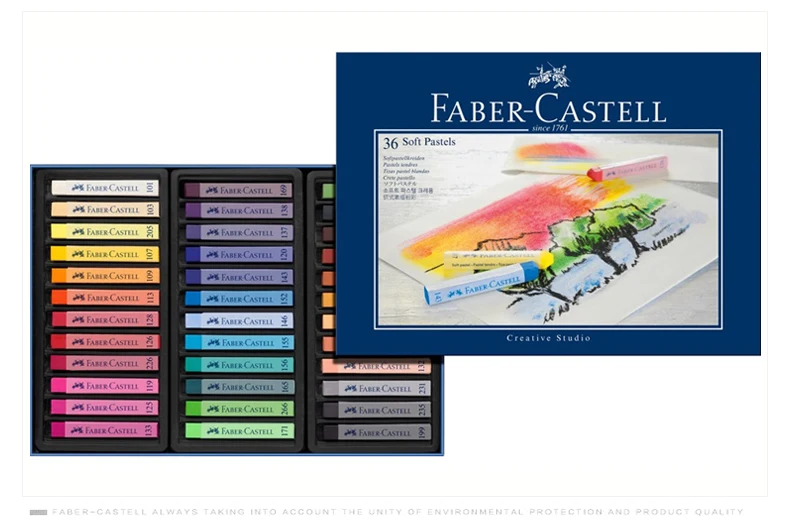 FABER CASTELL художественного дизайна 12/24/36 цветов Мел порошок для рисования палочки