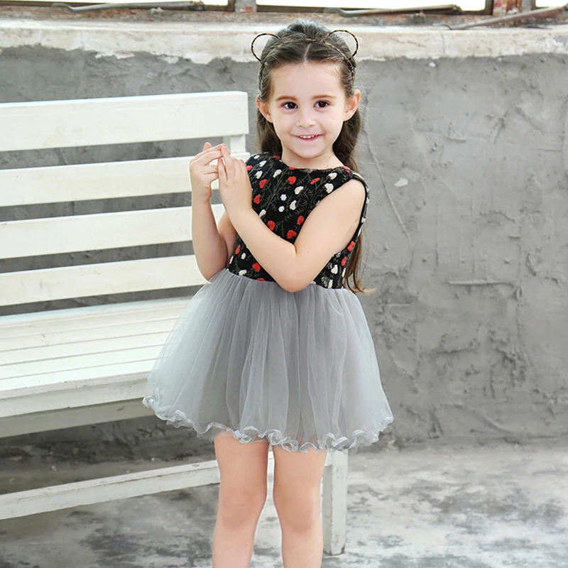 Летнее платье-пачка для девочек платье принцессы маленьких детей vestidos/детская