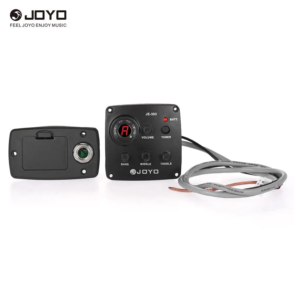 JOYO JE 303 акустическая 3 полосный эквалайзер Гитара Piezo Pickup Предусилитель Тюнер