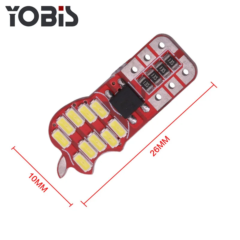 50 шт. T10 168 192 W5W 24 SMD 3014 LED Canbus без ошибок габаритный автомобильный фонарь
