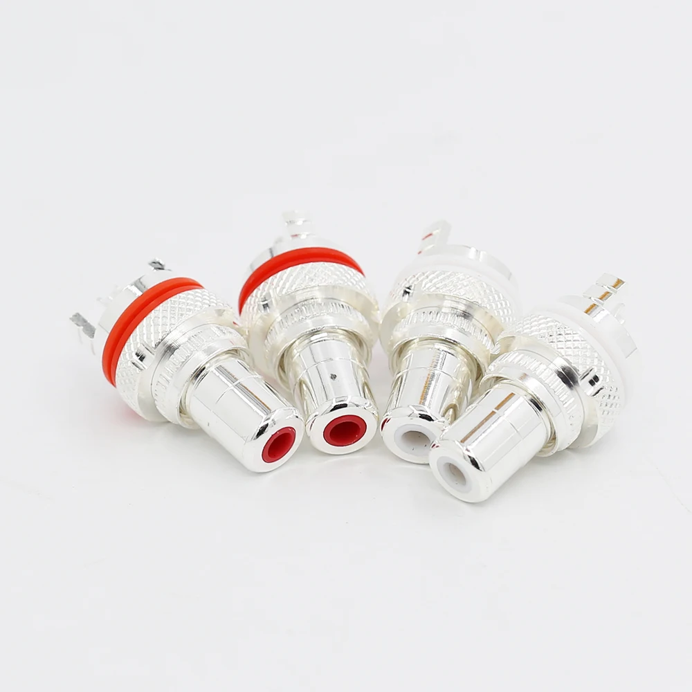 Аудио Hifi 8 шт. посеребренные RCA гнездовые разъемы телефонные шасси HIFI AMP|hifi amp|hifi