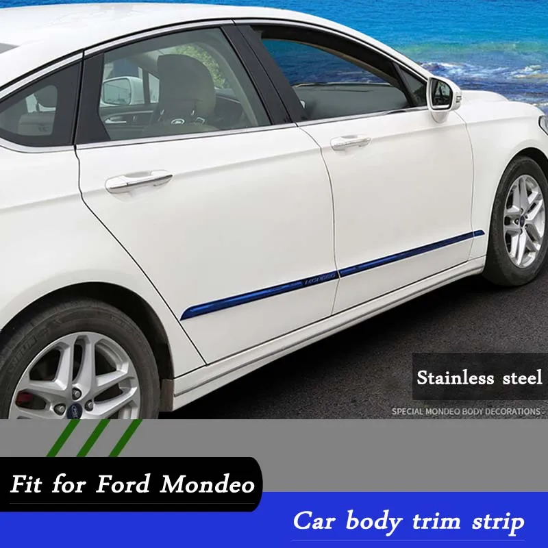 BACKAR Авто Стайлинг Нержавеющая сталь наклейки для Ford Mondeo MK5 MKV 2017 2018 интерьерные