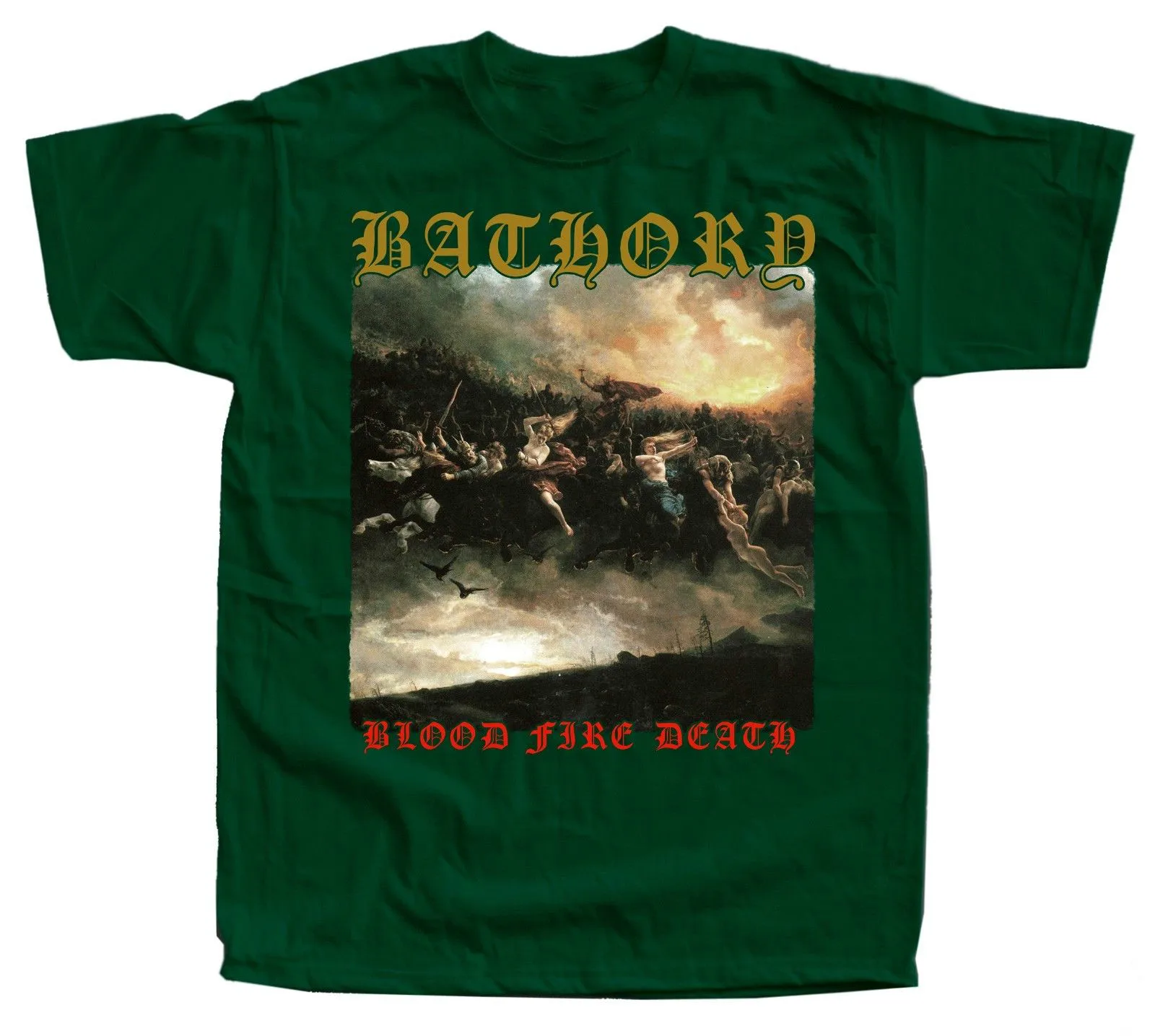 BATHORY кровяные наклейки на стену Футболка (черный коричневый бутылка зеленый
