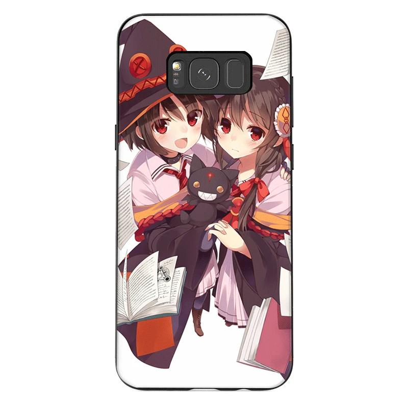 Силиконовый чехол для телефона samsung M10 M20 M30 M40 S6 S7 Edge S8 S9 S10 S10E Plus Note 8 9 KonoSuba Megumin Kono |