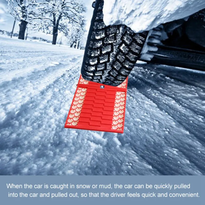 2 шт. складные автомобильные шины лестница авто Тяговый коврик для снега