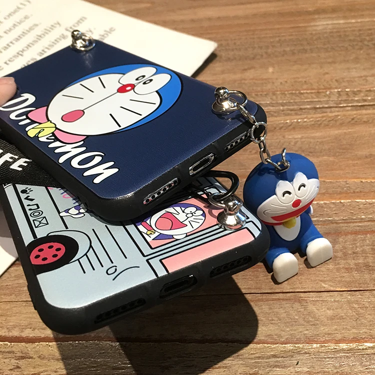 Мультяшный чехол для Huawei mate7/mate8 Doraemon телефона mate 9 мягкий 10 pro + 3D держатель ремешок