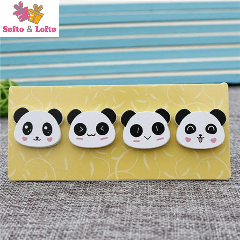 12 шт. деревянные магнитные наклейки с пандой и медведем/Детские забавные