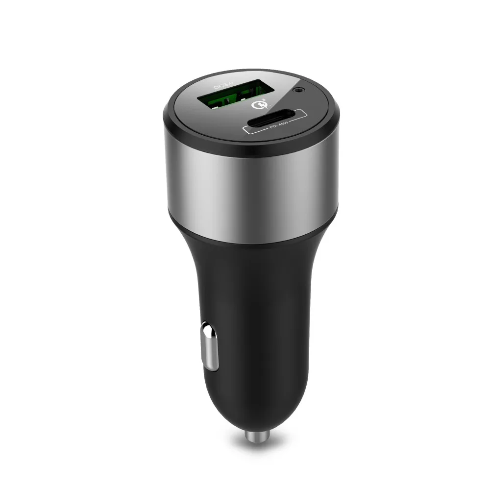 USB C TYPE-C PD 45 Вт автомобиля зарядное устройство Быстрая зарядка 3,0 18 63 Мощность ноутбук адаптеры питания с USB для iPhone X/8/8 плюс samsung