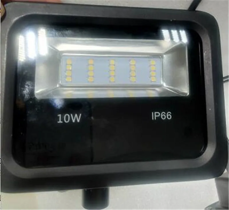 Новый тонкий 10 Вт Светодиодный прожектор 110лм/Вт IP66 3 года гарантии дешевая цена