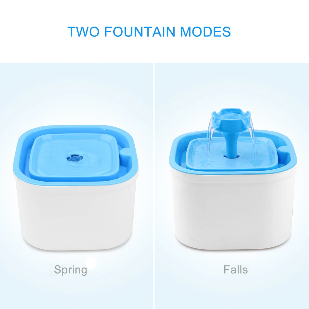 Любимчик Пот Чаша 2.4L Автоматическая Pet фонтан воды кота круглая насадка УФ