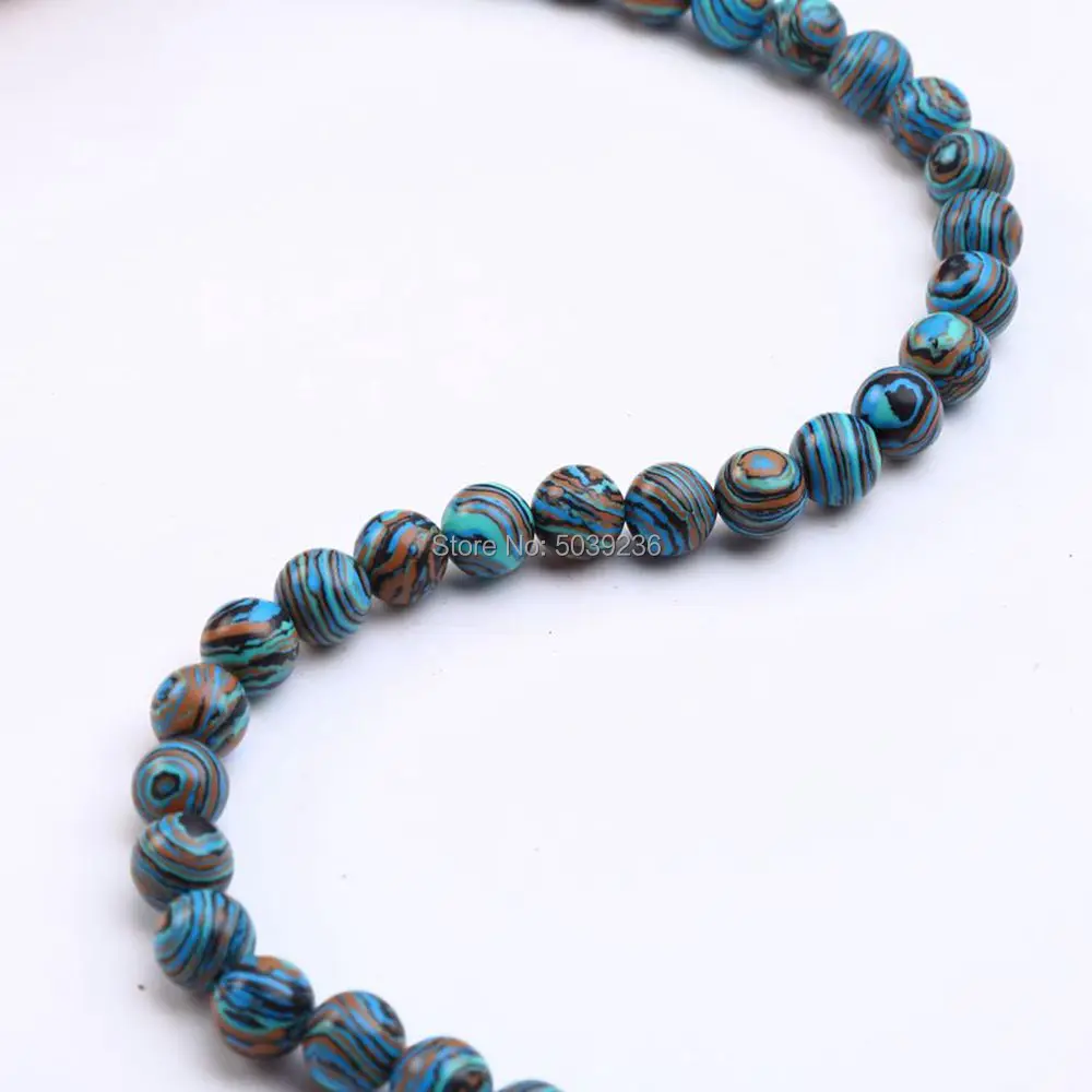 Бусины-разделители для изготовления ювелирных изделий 4/6/8/10/12 мм голубые