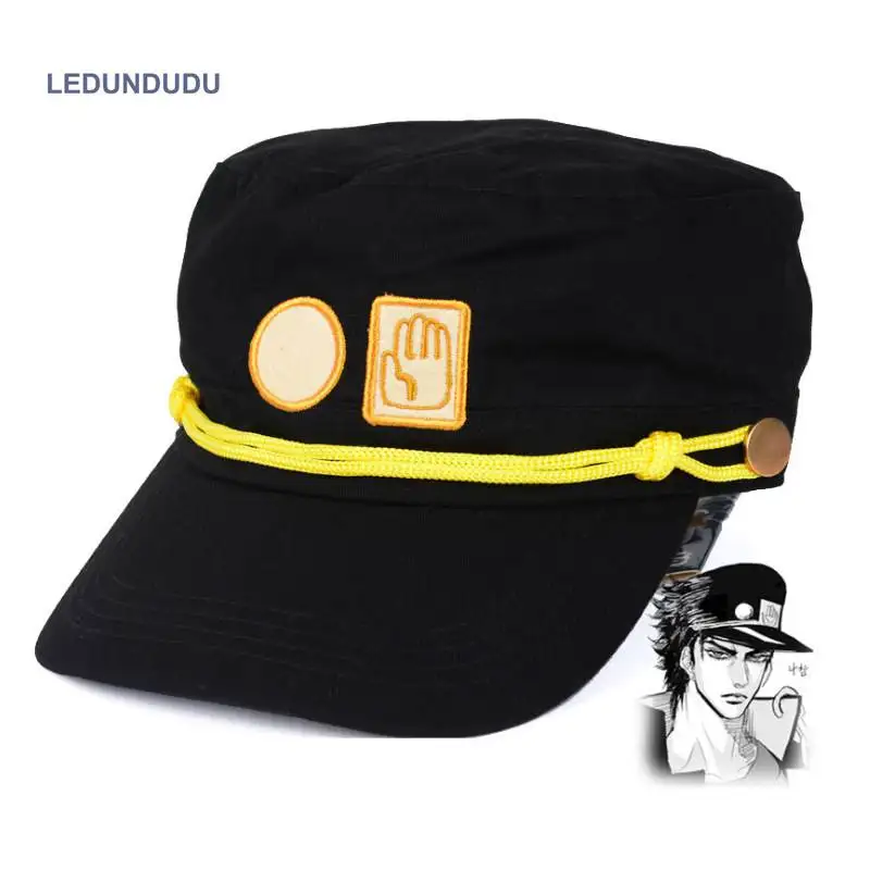 Аниме JOJO'S Необычные Приключения шляпы для косплея Kujo Jotaro шляпа Регулируемая