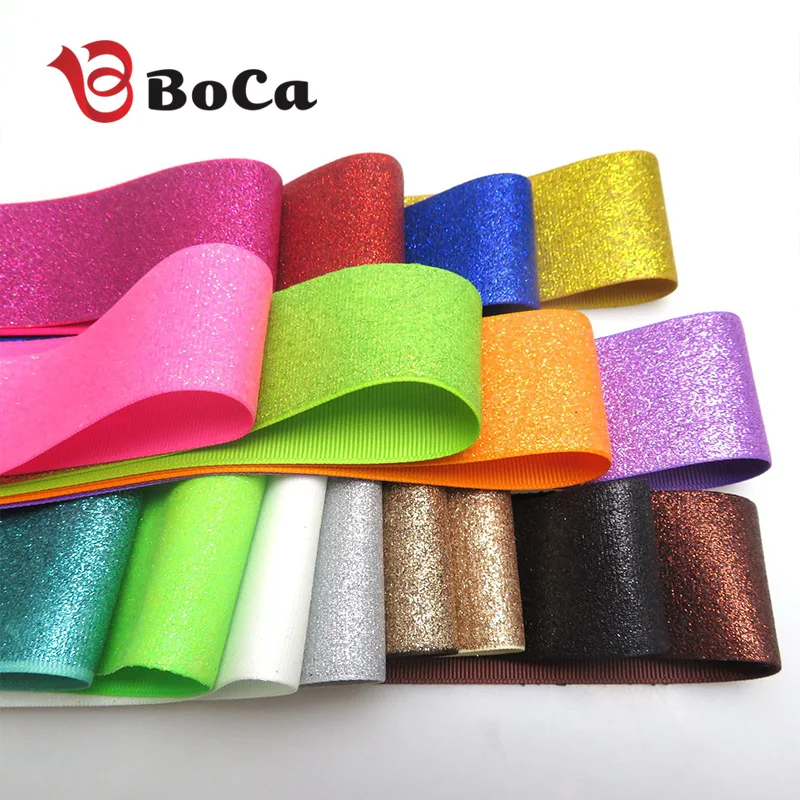 Лента «Boca» 75 мм твердая Блестящая лента 5 ярдов в цвет