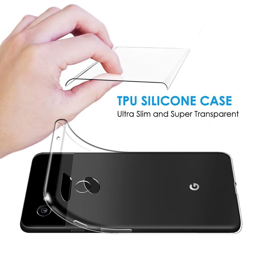 Silicon Transparent Case For Google Pixel 3A XL Lite 3 A Clear Ultra Thin Soft TPU Cover 4 3Lite Protective |