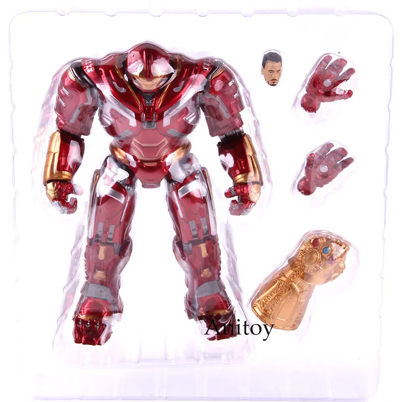 without retail box Marvel Мстители эндгейм халкбастер Mark44 ПВХ халкбастер фигурка Коллекционная модель игрушки с светодиодный светильник - Цвет: without retail box