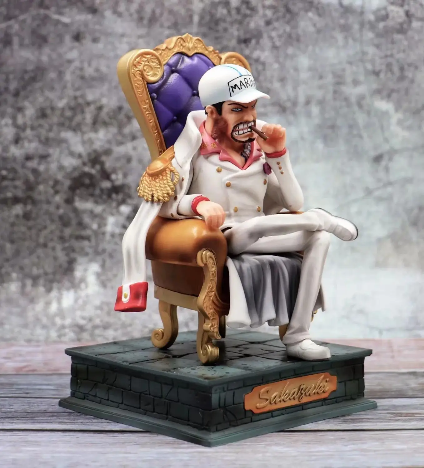 Аниме One Piece темно синий штаб квартира старшего генерала Issho Borsalino Sakazuki Kuzan GK ПВХ