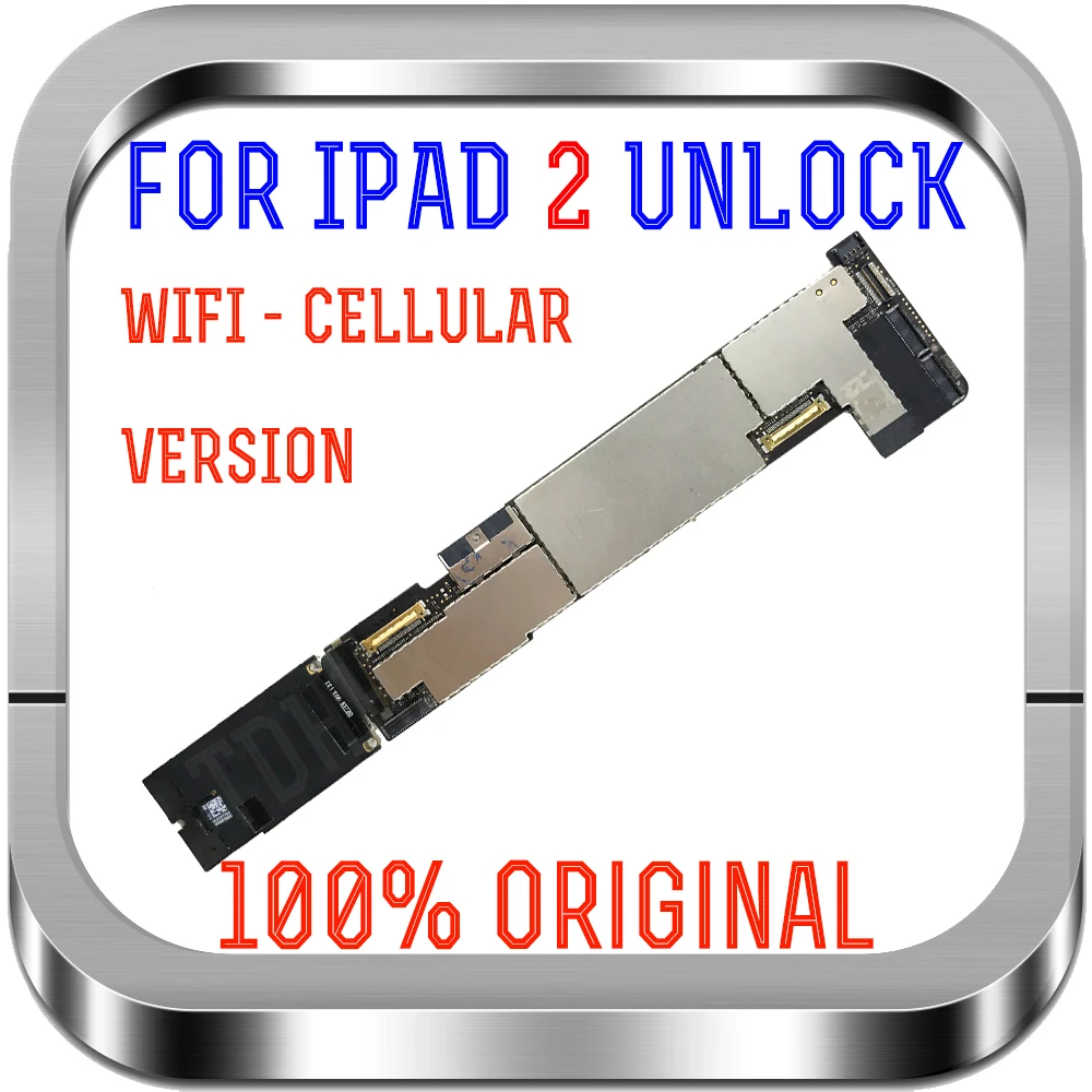 A1396 или A1397 wifi-cellular 3g версия для ipad 2 материнская плата, разблокированная материнская плата Бесплатный iCloud материнская плата Замена для ipad 2 MB