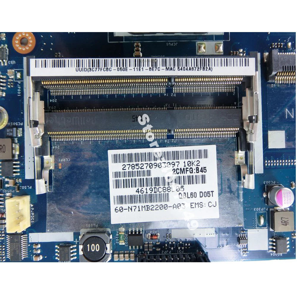 K53TA QBL60 LA-7552P 1GB Graphics Card Memory Mainboard REV 1.0 For Asus K53TK X53T X53TK Laptop Motherboard 100% Tested | Компьютеры и