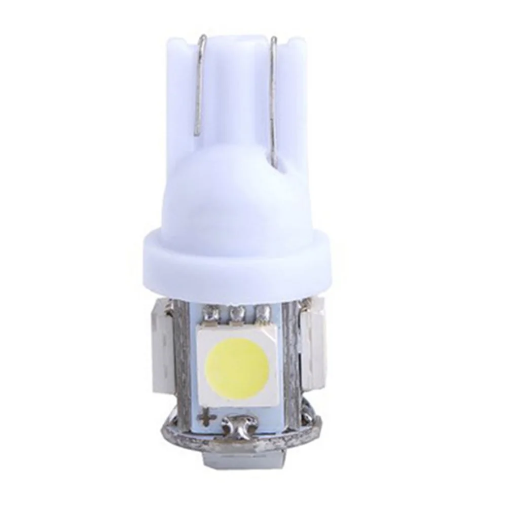 10X светодиодный 10 W5W Светодиодная лампа 5 SMD светодиодные лампы белого синего