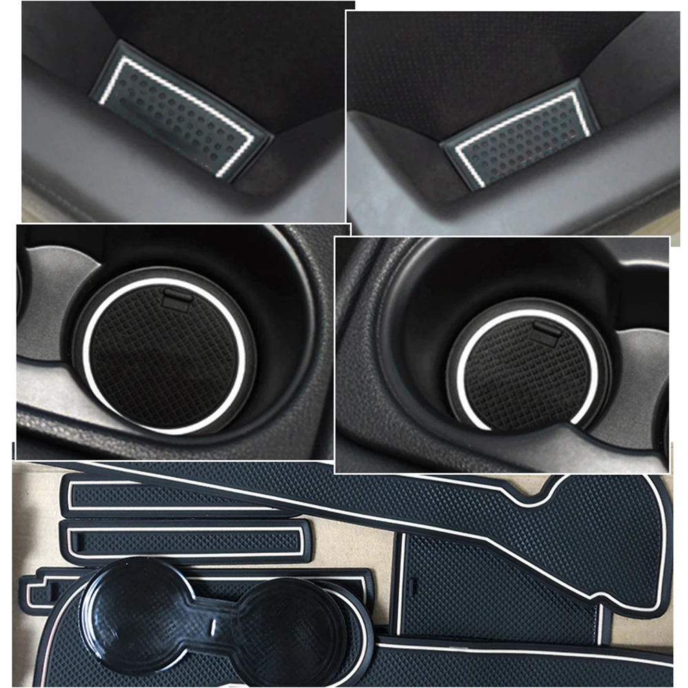 Противоскользящий коврик со слотом для ворот Hyundai Elantra HD 2007 2008 2009 2010 резиновые