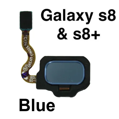 blue Кнопка «домой», определение отпечатка пальца датчик идентификации для Samsung Galaxy S8 плюс G955 G955F S8 G950 G950F W/синий/D/G/R/S - Цвет: blue