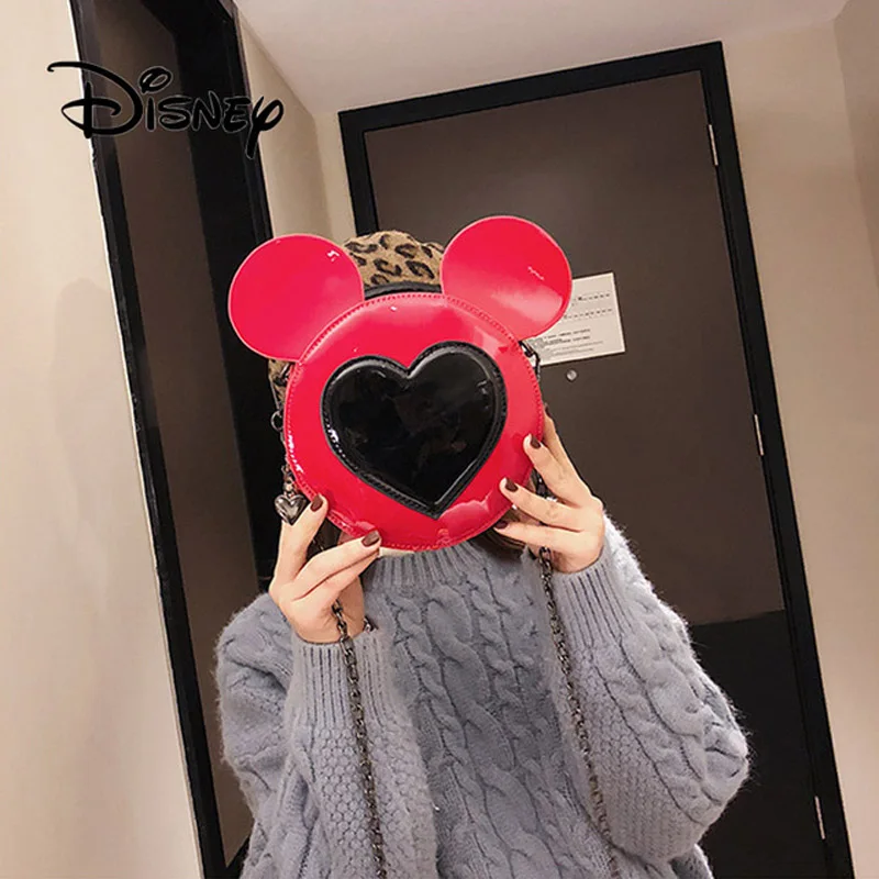 Плюшевые рюкзаки disney модная женская сумка на плечо цепочке ремне сумки в форме