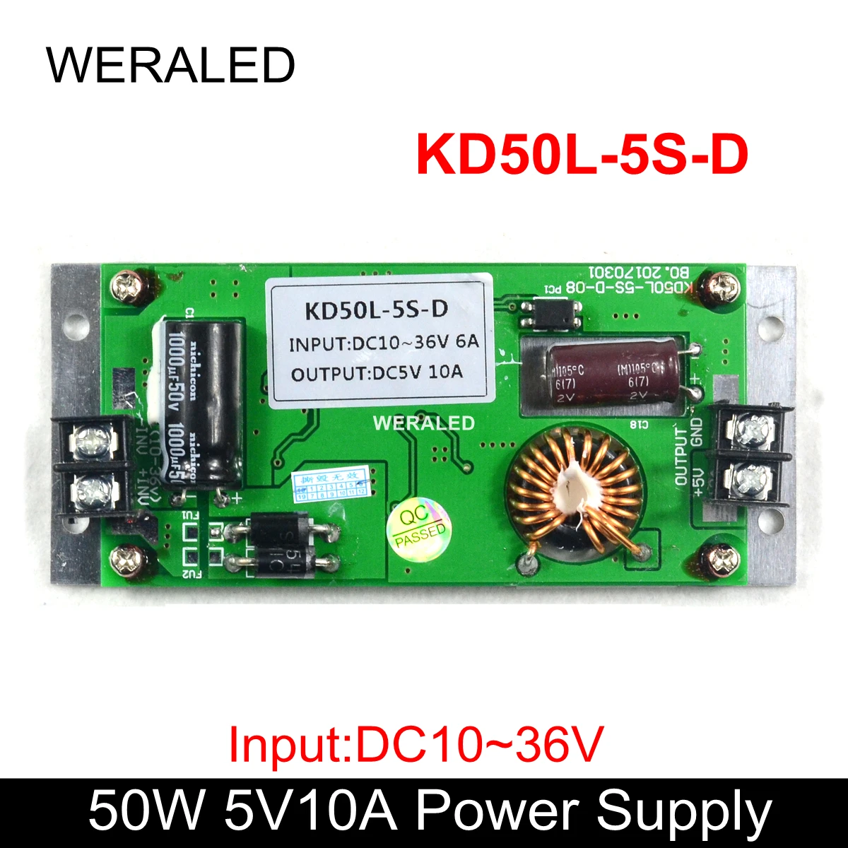 

Hot Selling Vehicle LED Display Power Supply 50W Input DC10~36V