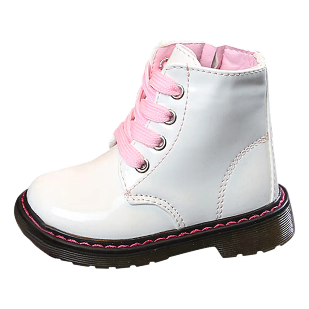 Детские мотоциклетные ботинки из искусственной кожи водонепроницаемые зимние