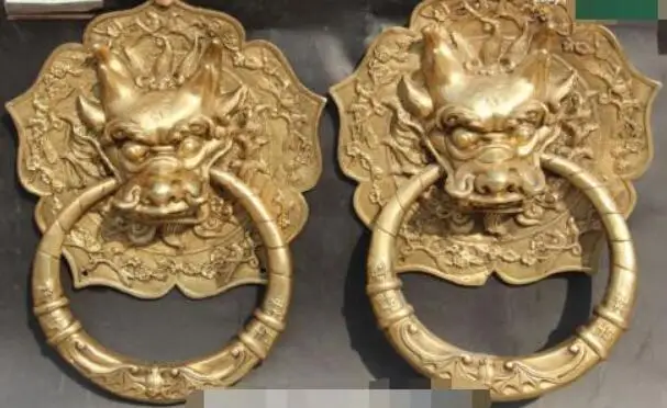 Бронзовые буферы Bixie Porta Knockers от китайского фэншуй 12 дюймов|knocker| |