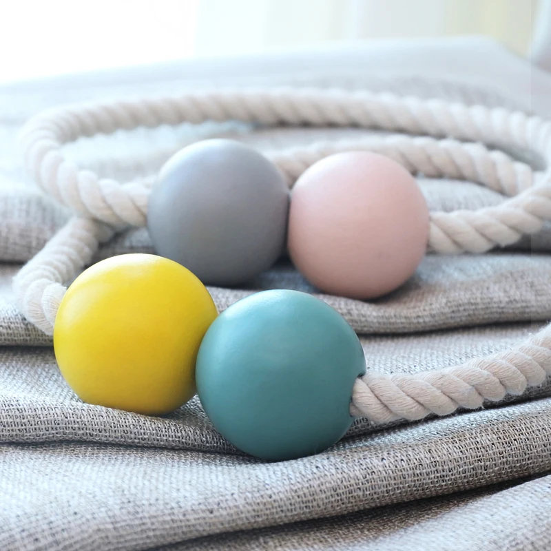 Новый деревянный шариковый магнитный держатель для штор tieback Зажим Пряжка