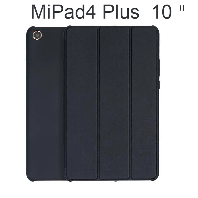 MiPad 4 Plus---Black Xiaomi mi Pad 4 Plus 10," 8" чехол из искусственной кожи смарт-чехол с подставкой жесткая задняя крышка для mi pad 4 Plus чехол с функцией автоматического сна/пробуждения - Цвет: MiPad 4 Plus---Black