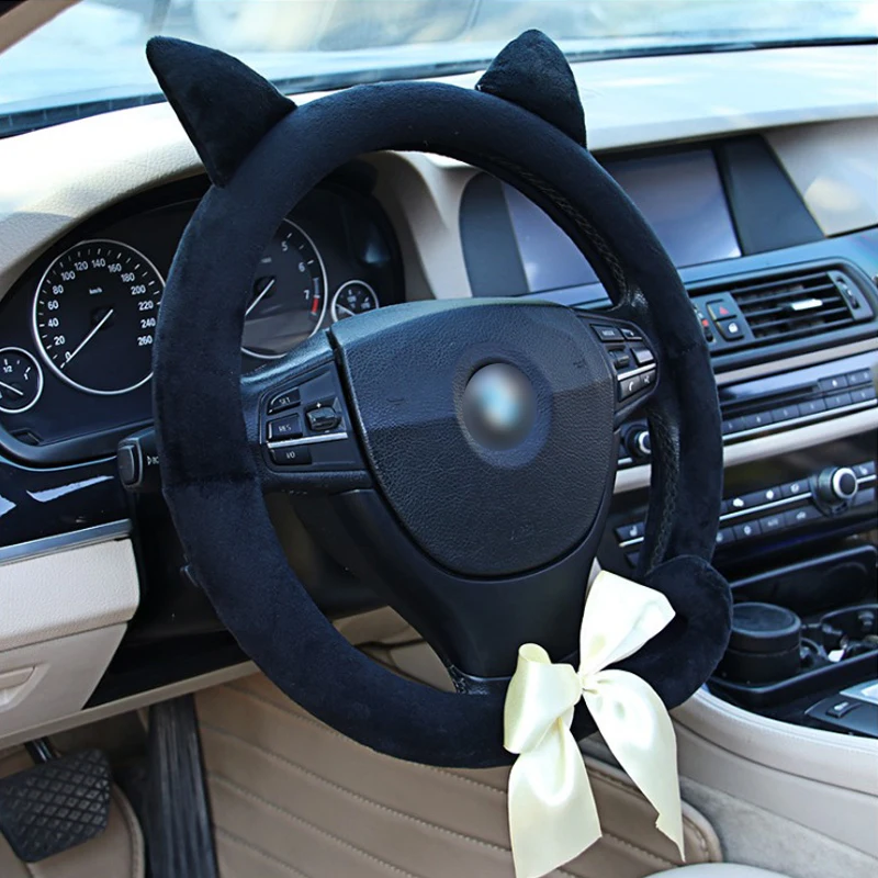 1 шт. Плюшевые Чехлы для руля автомобиля 38 см | Автомобили и мотоциклы