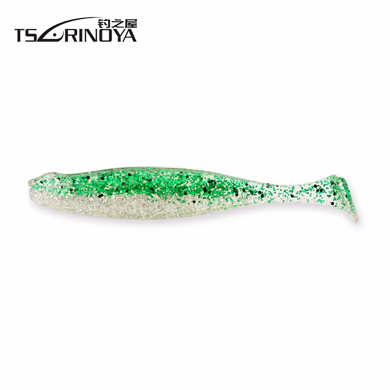 TSURINOYA 6 шт. двухцветные приманки для рыбалки 65 мм 2 5 г силиконовые Leurre Peche Isca Artificias