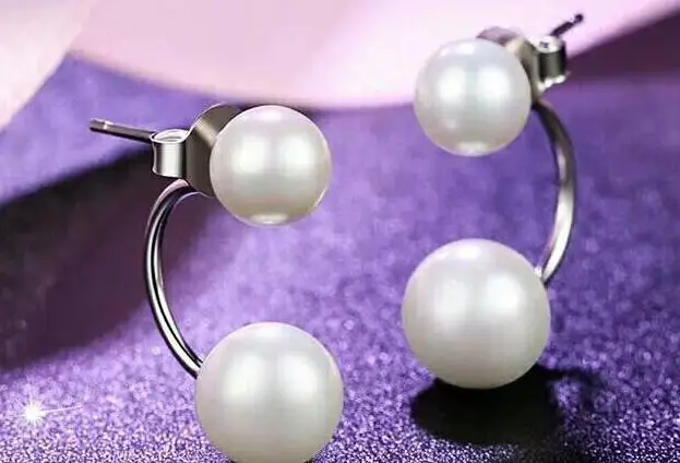 Бесплатная доставка&gt Благородные Ювелирные изделия из серебра 925 пробы 6 мм 9-10