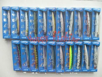 Набор образцов (21 шт.) для пластиковой рыболовной приманки гольян (M130S)